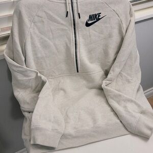 Nike Men's Zip-Up Sweater in Cream